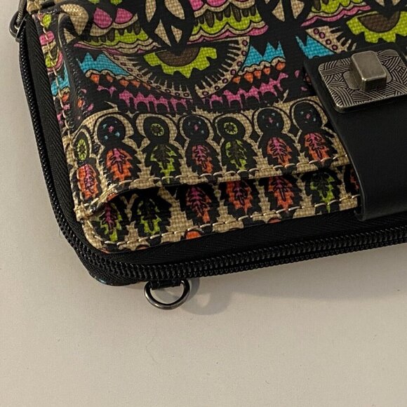 Sakroots Zip Around Wallet Clutch Faux Leather Floral Print  Multiple Card Slots - Picture 8 of 11